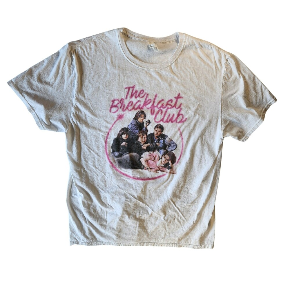 Fruit of the Loom The Breakfast Club Movie Graphic Tee Off White Cream Unisex XL